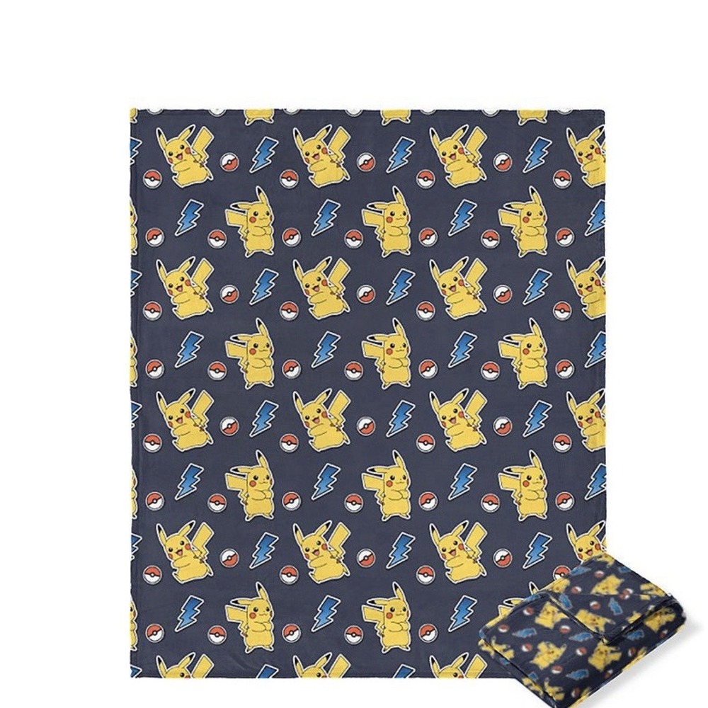 Pokemon Lightning Chase Silk Touch Throw Blanket NWT